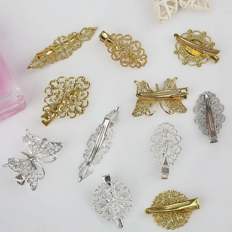 

Metal Vintage 4 Colors Iron Hair Clips For Women Wedding Hair Accessories Hairpins