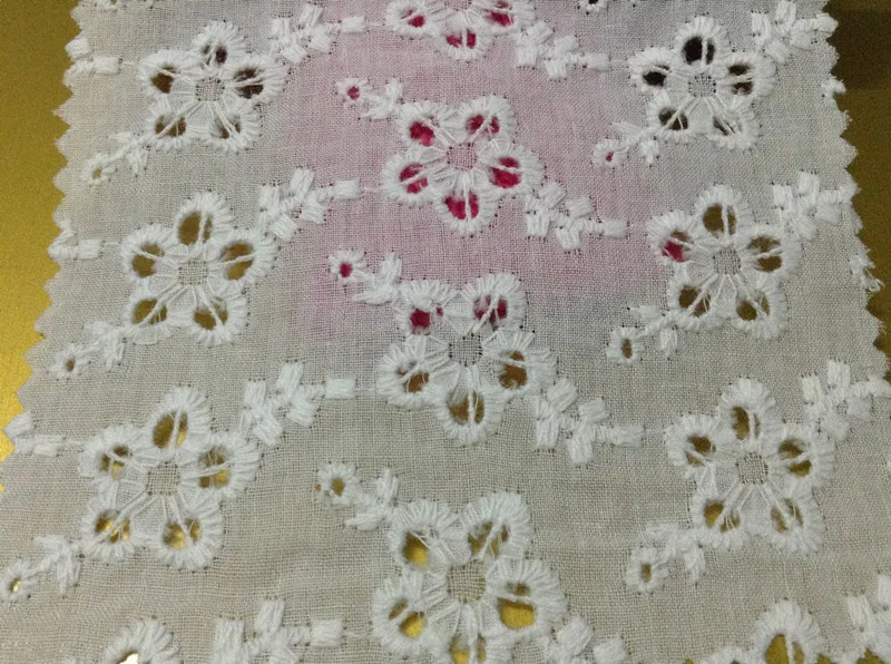 

100% cotton woven fabric with hollow-out flower embroidery,garden style fabric, XERY-S2164