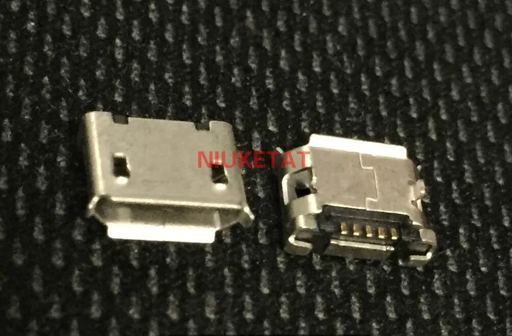 100pc micro USB mini connector 5pin DIP 2leg short needle 5P DIP2 Data port Charging port mini usb connector for Mobile end plug