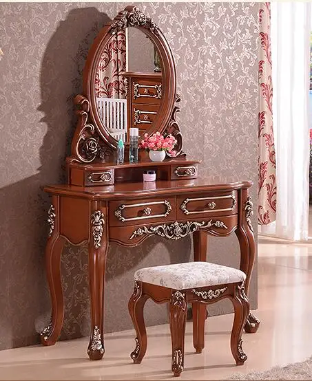 

Dressing table. Solid wood bedroom dresser.