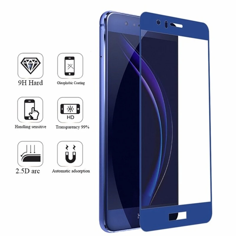 Protector de pantalla de vidrio templado para móvil, cubierta completa para honor 9 lite 9 8 10, huawei 8lite 9 lite