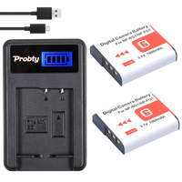 2Pcs Probty NP-BG1 NP BG1 Battery akku+ LCD Charger for SONY Cyber-shot DSC-H3 DSC-H7 DSC-H9 DSC-H10 DSC-H20 DSC-H50 DSC-H55