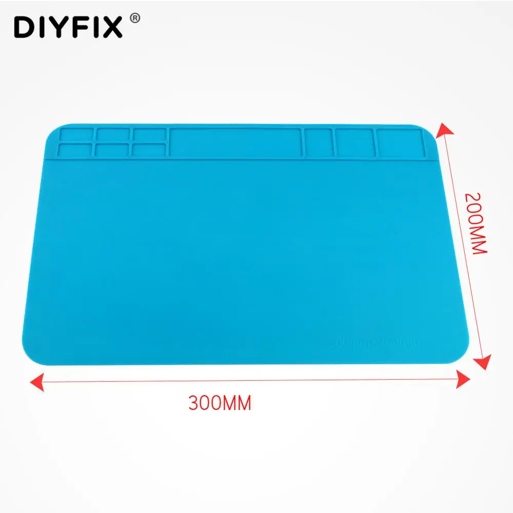DIYFIX Heat Insulation Silicone Work Pad For BGA Soldering Repair Station Protection Pad Welding Maintenance Platform Desk Mat