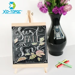 XINDI 20*36cm MDF Desktop Bulletin Blackboard New Pine Wood Easel Chalk Board Kids Wooden Message Chalkboard Drawing Boards BB72