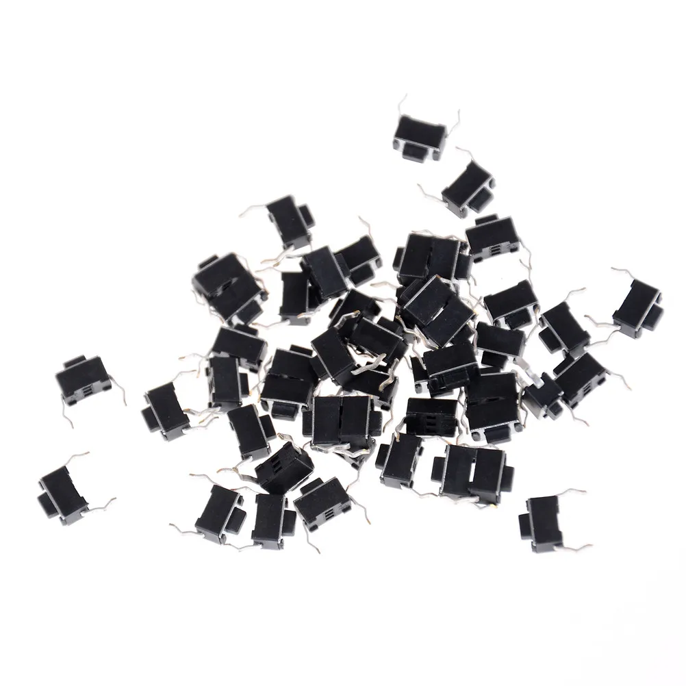 30pcs Panel PCB Momentary Tactile Tact Push Button Micro Switch 2 Pin DIP Light Touch 3*6*4.3 mm Keys Keyboard Wholesale