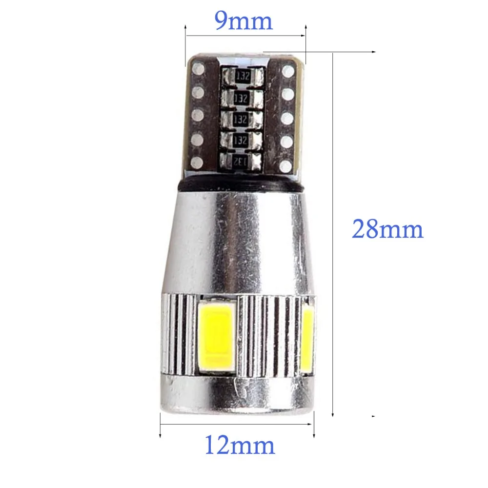 4X T10 Can bus 5730 W5W C5W 194 168 6 SMD LED Clearance Parking Dome Festoon Wedge Light Car Switchback LED Reading Head Light