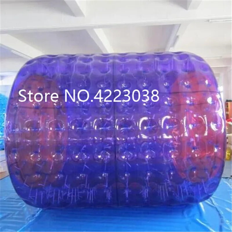 Free Shipping 0.8mm PVC 2.4m Inflatable Water Roller Ball Snow Playground Thickened Transparent Color Lawn Push Roll Walking