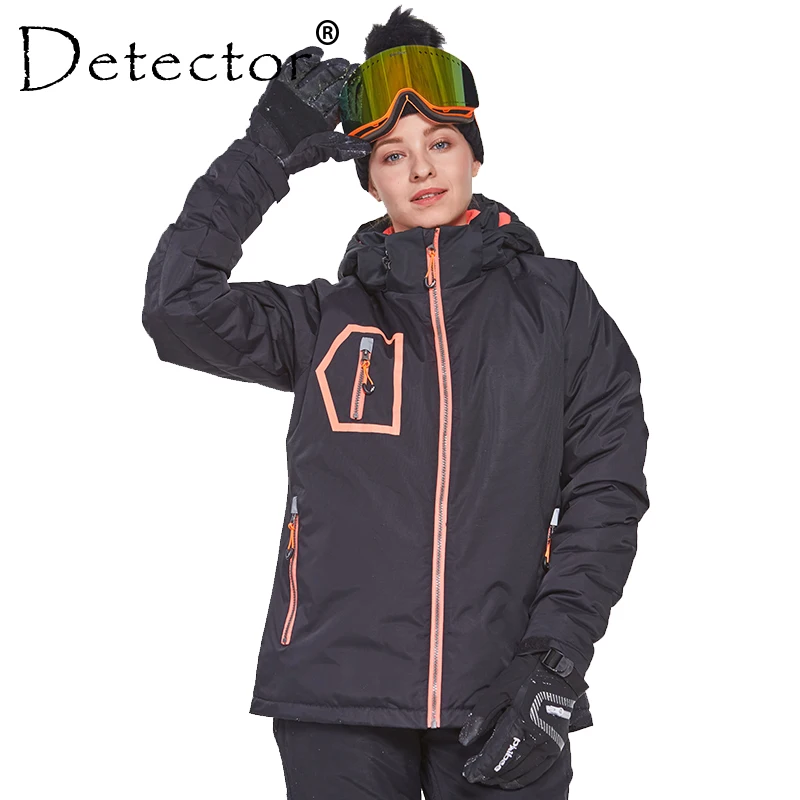 Detector Women's Winter Outdoor Ski Snowboard Jacket Ski Clothing Women Waterproof Windproof Coat Warm Clothes