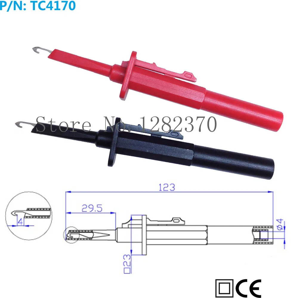 [SA] TC4170 quick test professional fully insulated high voltage differential probe hook hook 4mm common standard interfaces-10p