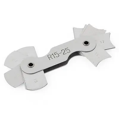 R15-25mm الخارجية الشعاع الداخلية المقياس قياس غيج أداة