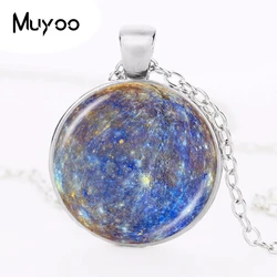 8 Planet of Solar System  Necklace Space Pendant Universe Jewelry Astronomy Sweater Necklace Mercury  Earth Cosmic Necklace HZ1