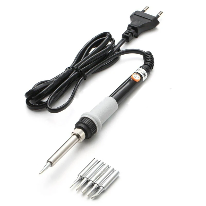 Imagem -02 - Temperatura Ajustável Ferro de Solda Elétrica Kit Novo Mt223 110 220v 60w