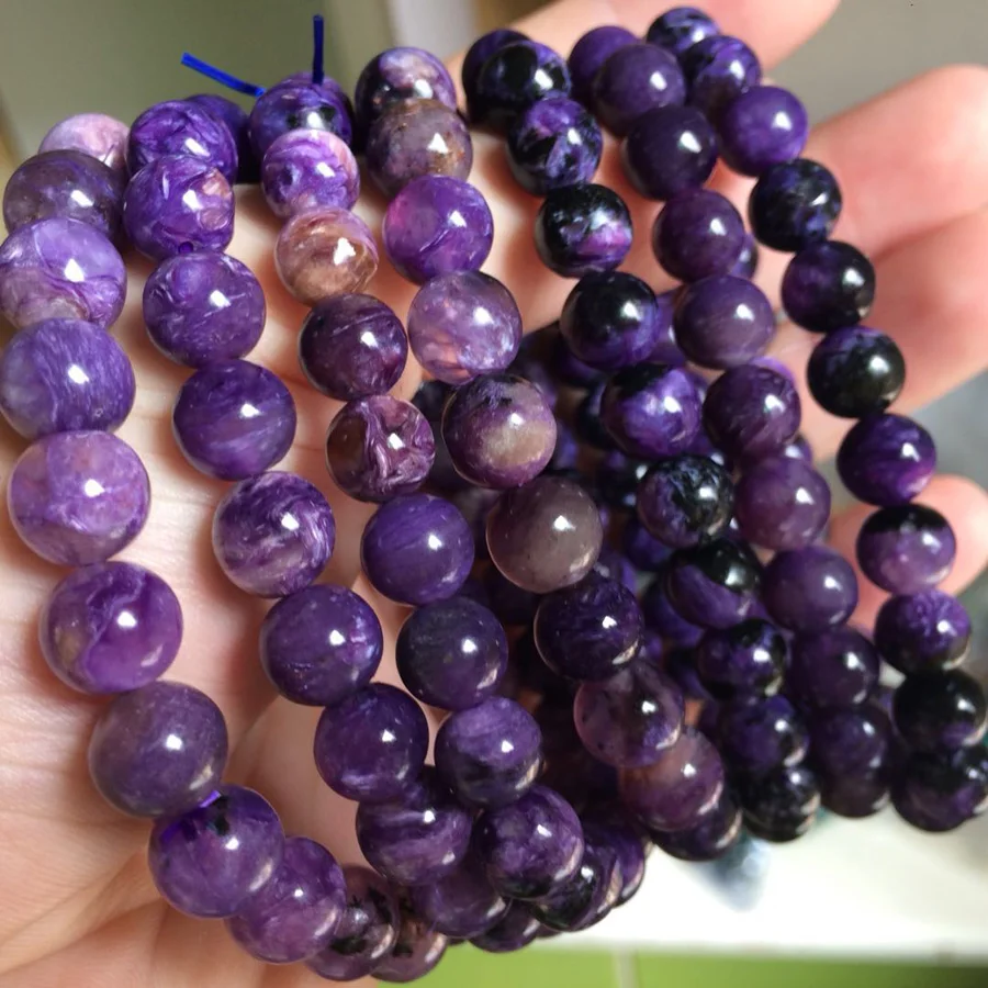 natural charoite beads bracelet natural stone bracelet DIY jewelry for woman for gift  wholesale !