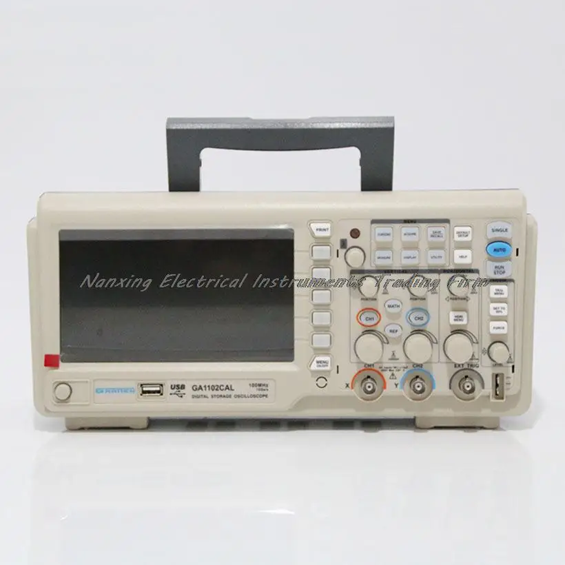 Fast arrival  ATTEN Digital Storage 100MHz Oscilloscope  2Channels 1GSa/s USB 7'' TFT LCD AC 110-240V GA1102CAL