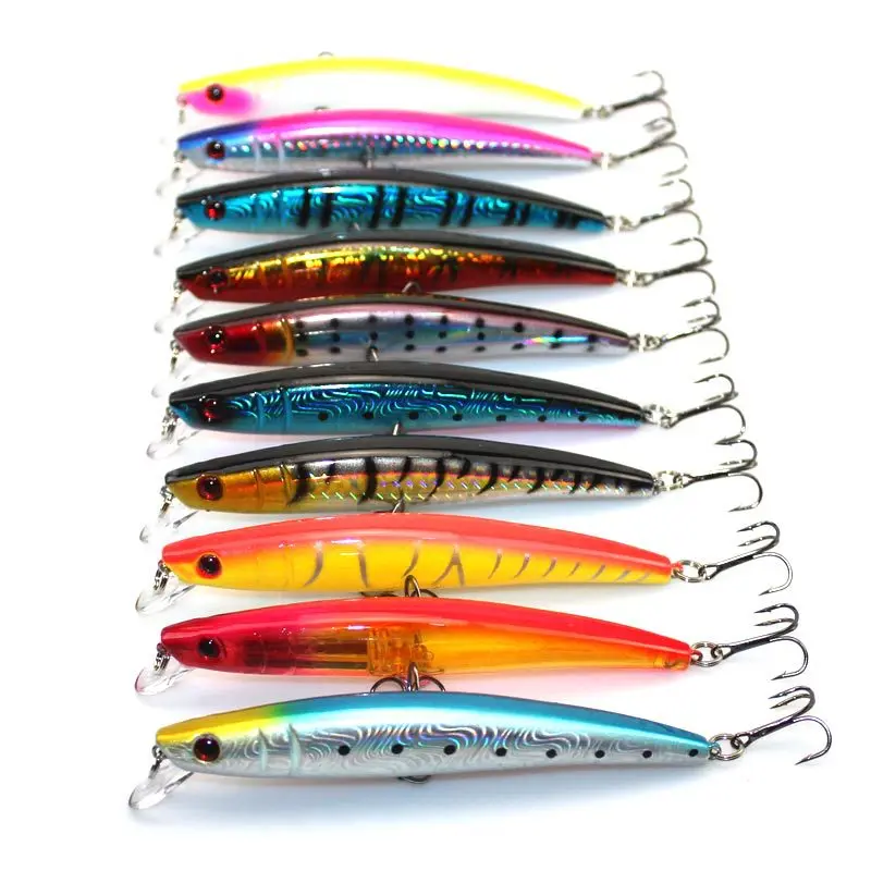 11.5cm 11.2g Minnow Swimbait Pencil Fishing Lures Hard Plastic Artificial Crank Bait 3D Fish Eye Fake Baits