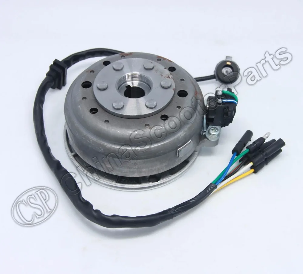 Magneto Stator 6 Pole Coil 6 Wire Flywheel Rotor Kit Lifan 1P55FMJ 140CC  Lifan Xmotos Kaya Apollo  Dirt Pit Bike  Parts