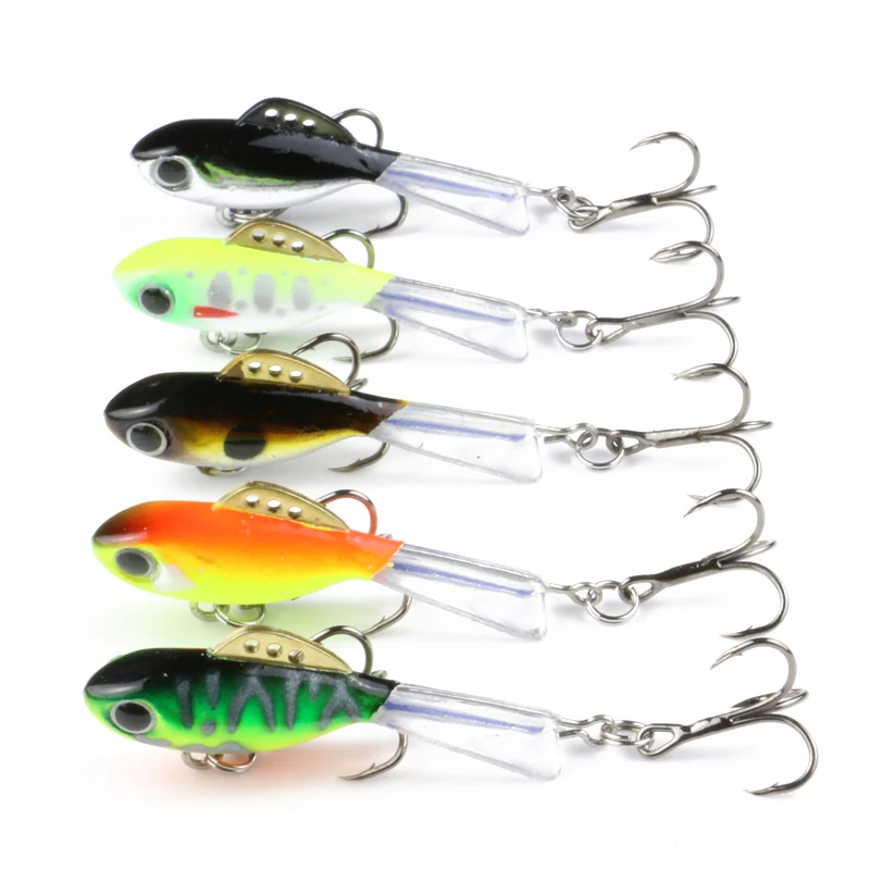 1 piece Vertical Jigging Fishing Lure 4.5cm 7.5g Fish Balancer Winter Ice Fishing Bait Crappie Walleye Fish Jigs