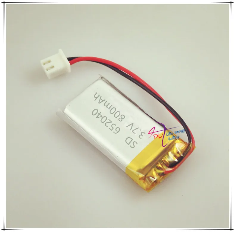 li-po XHR-2P 2.54 800mAh 652040 3.7V polymer battery Bluetooth MP3 wireless speaker recorder 702040