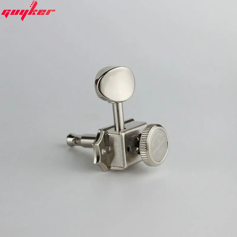 GUYKER Vintage Nickel/Chrome Lock String Tuners Electric Guitar Machine Heads Tuners For ST TL Guitar Tuning Pegs