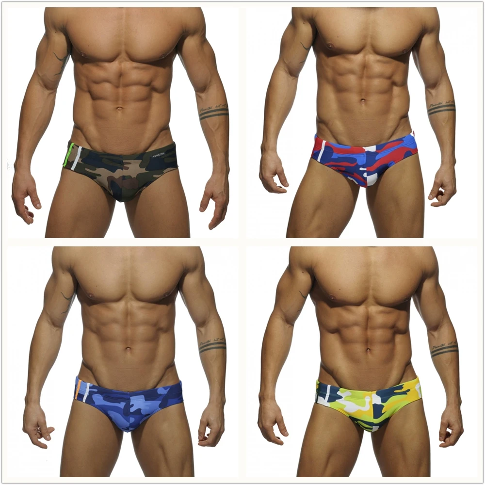 Hot Style Sexy Swimwear Men Brief With Pad Plus Size Swimsuit Waterproof Swimming Trunks For Bathing Swim Shorts Sunga badpak