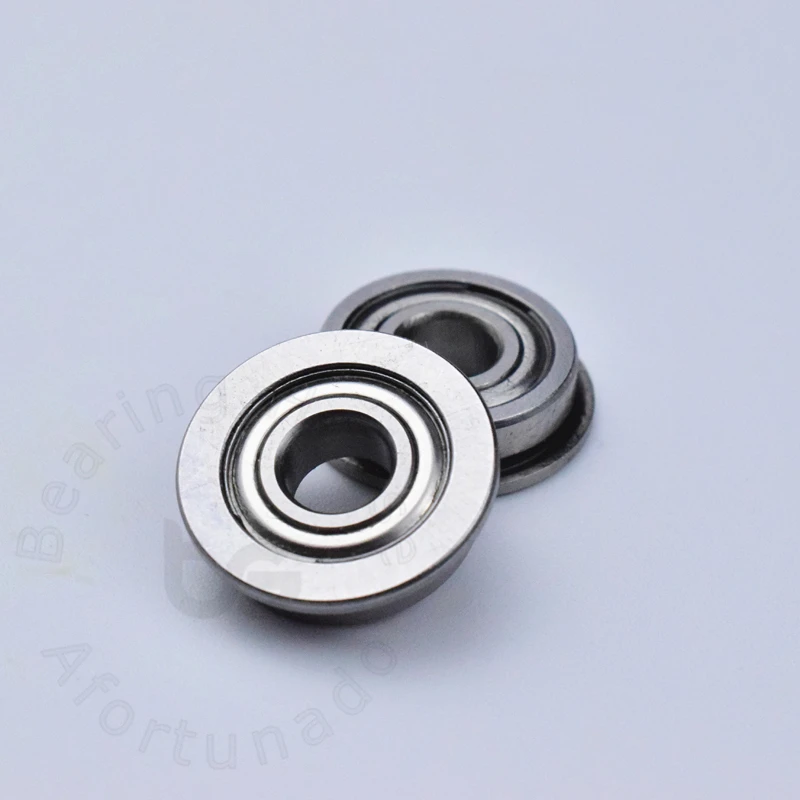 F695ZZ  Flange Bearing 10pcs 5*13(15)*4mm chrome steel Metal Sealed High speed Mechanical equipment parts