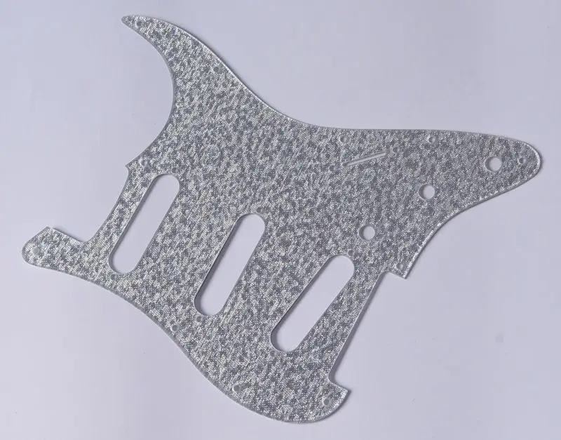 KAISH for Stratocaster Silver Sparkle ST SSS Guitar Pickguard for Strat Pickguard for Fender 