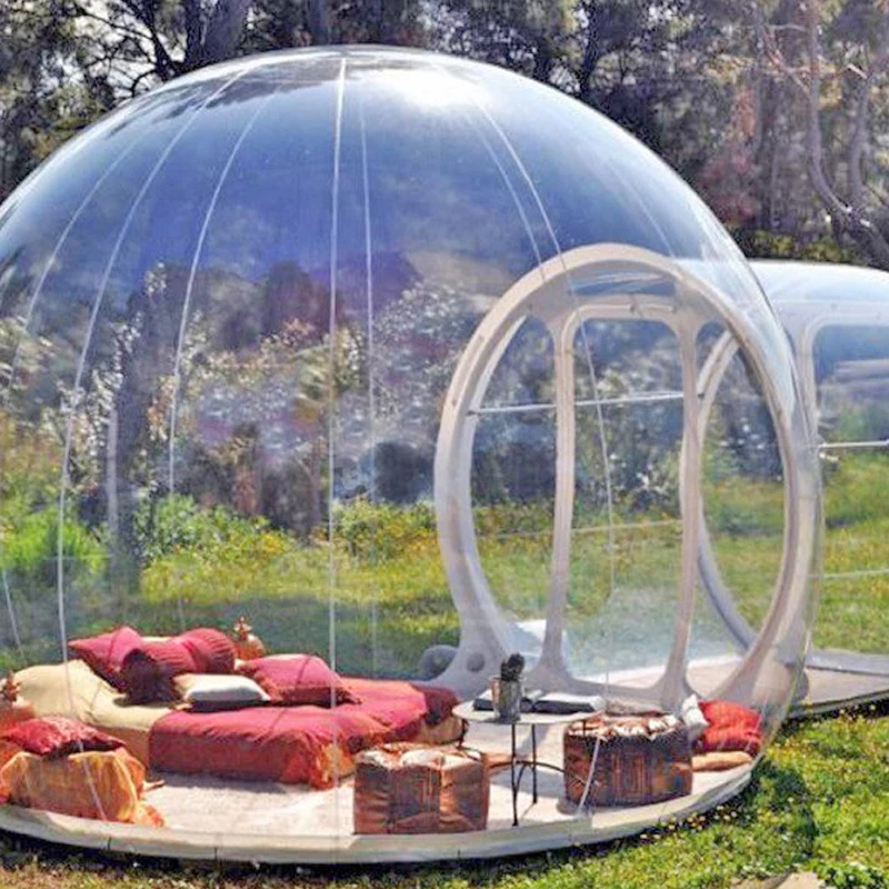 

Free shipping! Free Pump ! Clear Inflatable Dome Tent Inflatable Bubble Tent Transparent Inflatable Tent For Outdoor Camping