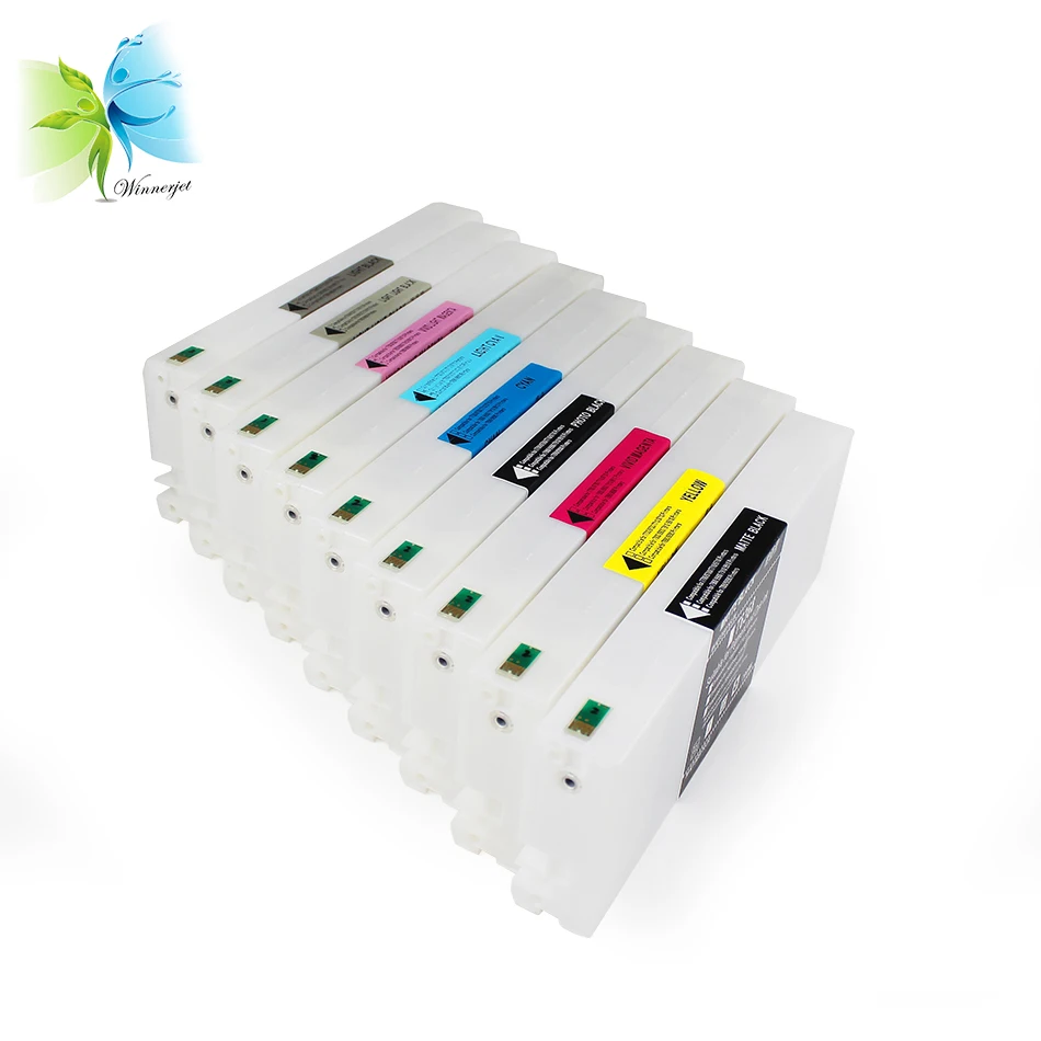 Winnerjet 700ML x 9 colors ink cartridges for Epson 7890 9890 7908 9908 compatible ink cartridge with sublimation ink and chip