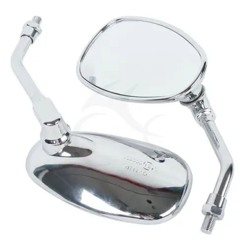 Left Right Chrome Mirrors For Honda Magna Rebel Shadow VT750 VT1100 400 Kawasaki VN 2000 Vulcan VN1600 VN1500 VN900 VN800 VN400