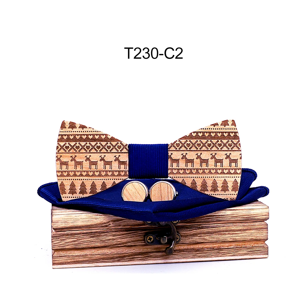 Handgefertigte Krawatte aus Ahornholz für Herren, Massivholz-Fliege im Schmetterlingsstil, Hochzeits- und Bräutigam-Anzug-Accessoire, Geschenk – Detail 6