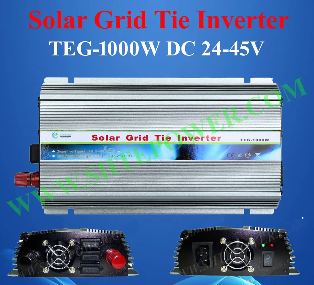 hot sale dc 24-45v to ac 220v 120v solar grid tie inverter 1000w 1KW solar inverter tie grid