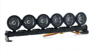 Golves 150Mm Aluminium 5Mode Functie Verblinding 6led Licht Voor 1/10 1/8 Trax Hsp Hpi Monster Short Truck Rally Crawler Baja Rc