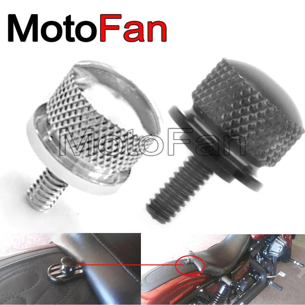 

Universal Motorcycle Seat Bolt Screw Cap CNC Aluminum 1/4" Thread for Harley Models Sportster Fatbob Touring 1996-2016