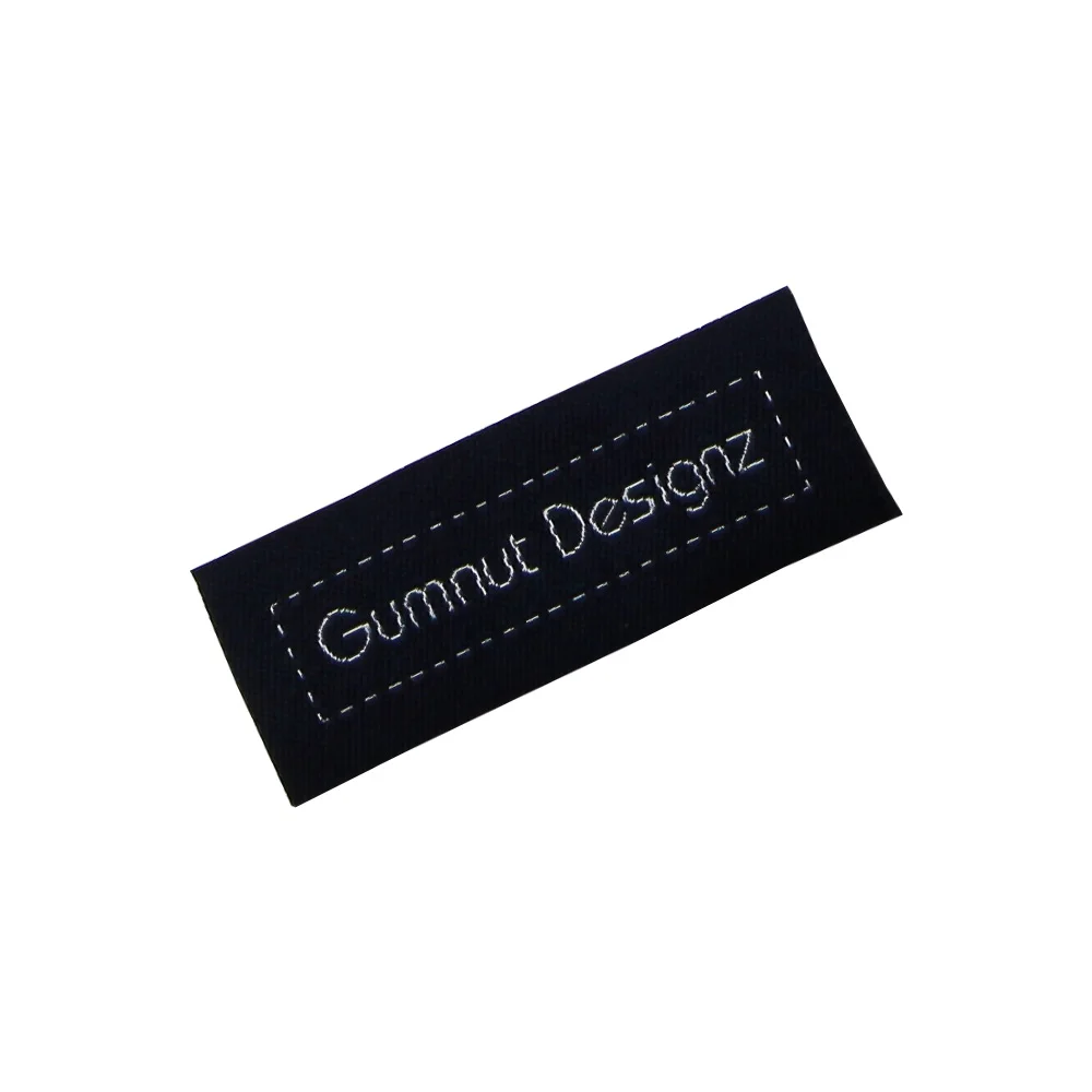 Free Design Customized 10000 Pcs/Lot Embroidered Tags For Clothing Custom Woven Labes Shoes Sewing Tag Fabric Labels Main Label