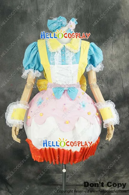 

AKB0048 Sugar Rush Lolita Cup Cake Maid Dress Cosplay Costume H008