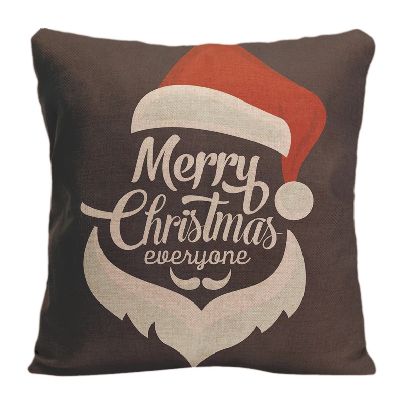 

Cotton Linen Merry Christmas Throw Pillow Case Decorative Cushion Cover Pillowcase Customize Gift By Lvsure For Car Sofa Seat