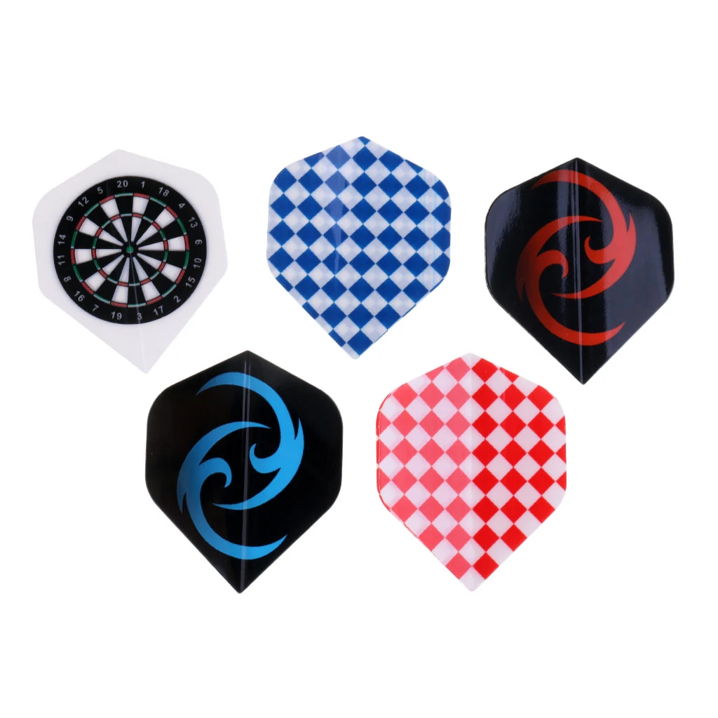 60 Pieces Professional PET Dart Flights Cool Multiple Styles Colorful Darts Flight Accessories