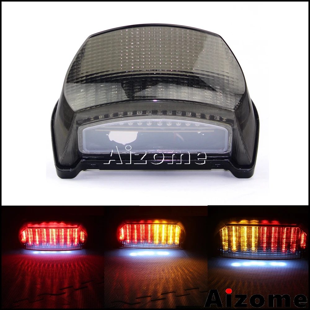 Motorcycle Integrated Rear Stop Lamp Taillight LED Turn Signals Tail Light For Kawasaki Ninja ZX-7R ZX 7R 1996-2001 2002 2003