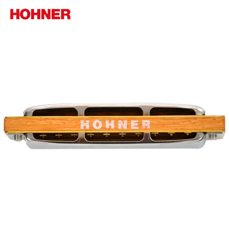 Hohner Blues Harp BH20 10 Hole Harmonica Bules Diatonic Harp, Wooden body Key of C,D,E,F,G,A