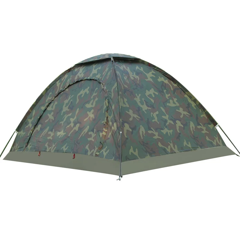 

2 Person Outdoor Camping Hiking Mosquito Shade Camouflage Tent Oxford Cloth Waterproof Anti UV Single Layer Tent Sun Shelter