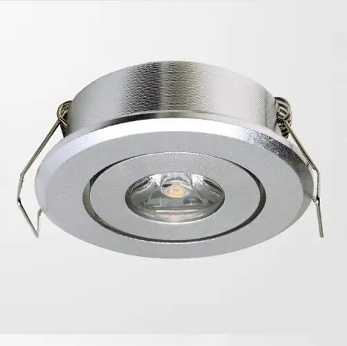 Freeshipping 1W Led downlight,85~100LM AC85~265V,Silver Epistar Chip Recessed downlight