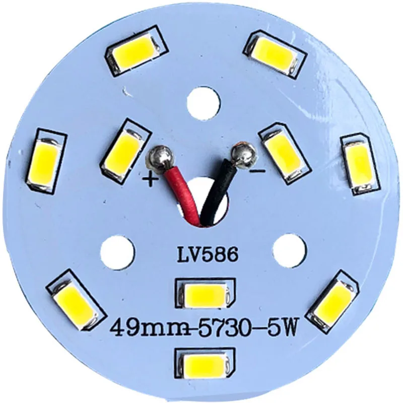 Placa PCB LED con cables hembra soldados, lámpara de bombilla Led para techo PCB 5W 7W 9W 12W 18W, Base de placa de aluminio con SMD5730 2835 5760