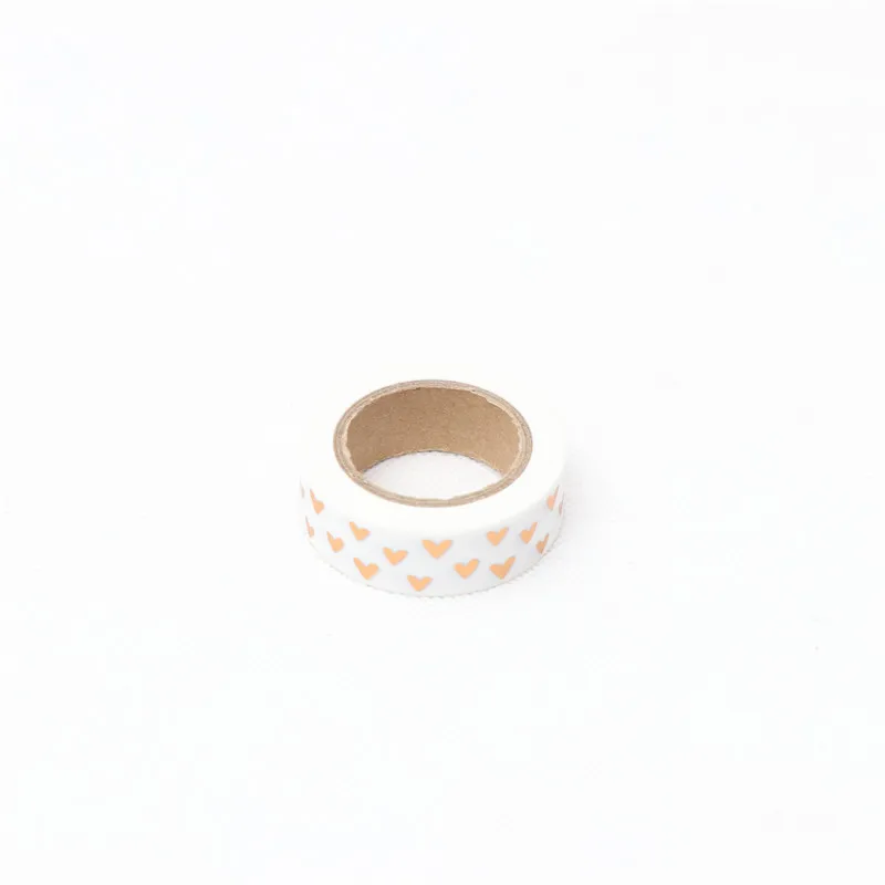 1.5cm*10m Loving gilding Washi Tape Adhesive Tape DIY Scrapbooking Sticker Label Craft Masking Tape