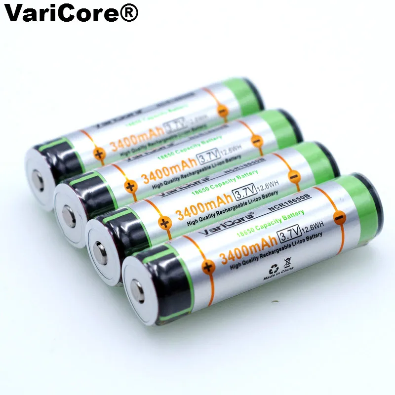 VariCore New Protected 18650 NCR18650B 3400mah akumulator 3.7V z płytką drukowaną do baterii latarki