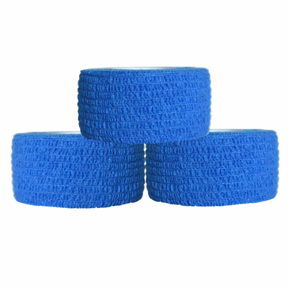 Security Proction Waterproof Self Adhesive 2.5cm Colored Elastic Bandage First Aid Nonwoven Cohesive Finger Wrist Protection Kit