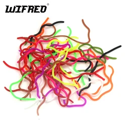 Wifreo 330PCS Mix Color Squirmy Worms Fly Tying Material San Juan Worm Flies for Trout Bass Fishing