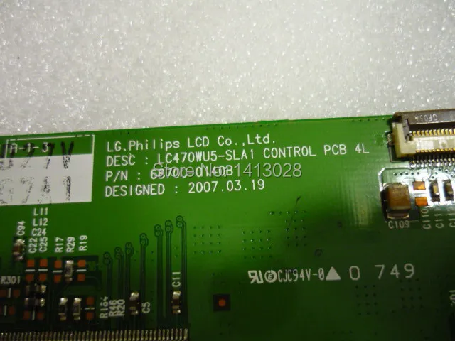 Miễn Phí Vận Chuyển Màn Hình LCD Màn Hình Tivi Logic Tàu. LC470WU5-SLA1 6870C-0140B LCD Kính T - CON