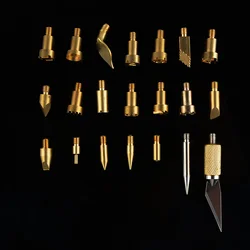 22pcs Wood Burning Pen Tips Stencil Soldering Iron Tip For Pyrography Woodworking Carving Tool