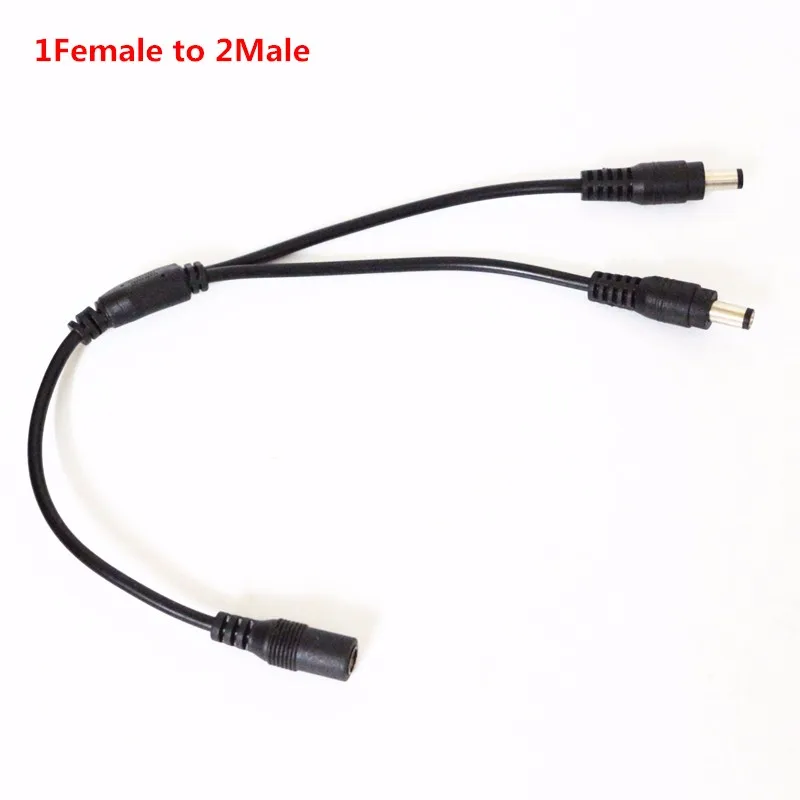 DC Power Jack 1 Female To 2/3/4 Male plug Splitter Adapter 5.5mm *2.1mm DC LED Connector Cable For CCTV Camera LED Strip Light