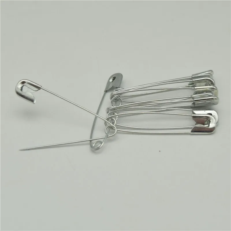 

500 pcs NICKEL PLATED SAFETY PINS SIZE 1-3/5'' length (45mm)